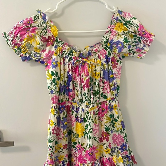 ASTR  VIONA FLORAL OFF SHOULDER TIERED MAXI DRESS - Picture 7 of 10